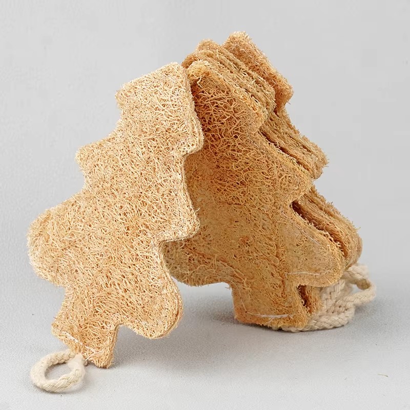 ฟองน้ำในครัวเรือน Loofah ต้นคริสต์มาส