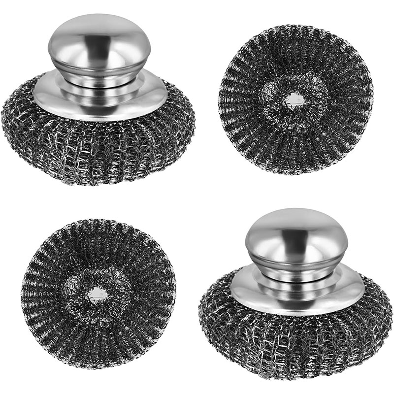 ห้องครัว Galvanize เหล็กชุบ Scourer ทำความสะอาดลูก