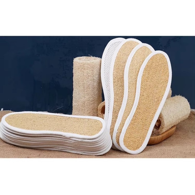 แผ่นรองเท้าพื้นรองเท้า Loofah ระบายอากาศตามธรรมชาติ