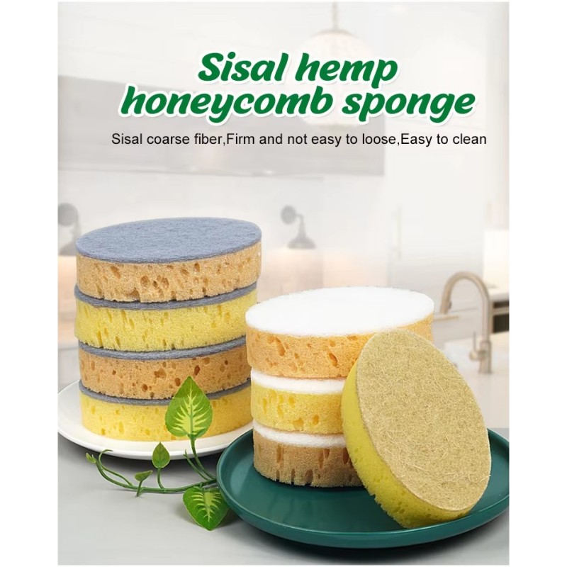 Sisal Fiber ครัวล้างจานทำความสะอาดในครัวเรือน