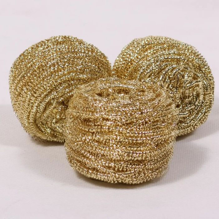 เกลียว Copper Copper Scourer Kitchen Cleaning Ball