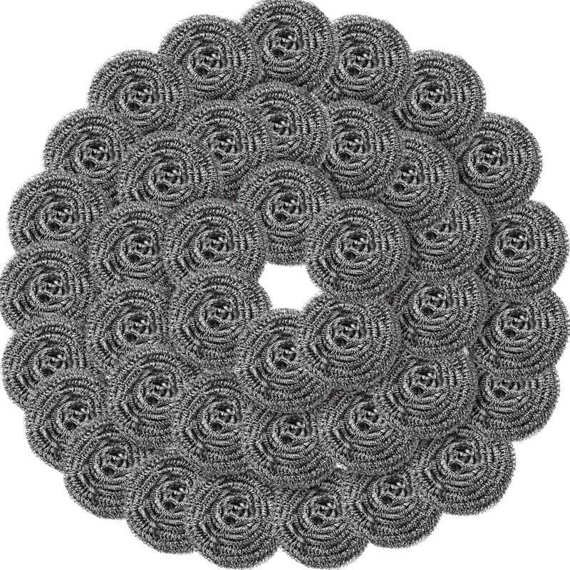สแตนเลสสตีล Scourer พร้อมฟองน้ำทำความสะอาดห้องครัว